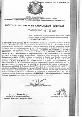 NÚMERO DO TÍTULO: 00462