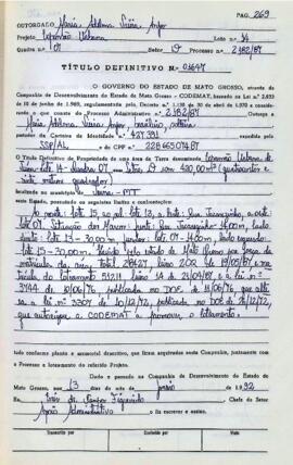 NÚMERO DO TÍTULO: 01647