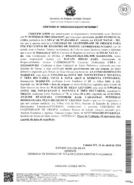 NÚMERO DA CERTIDÃO: 00625.2024