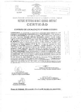 NÚMERO DA CERTIDÃO: 09089-3CD.2010