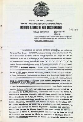NÚMERO DO TÍTULO: 001237