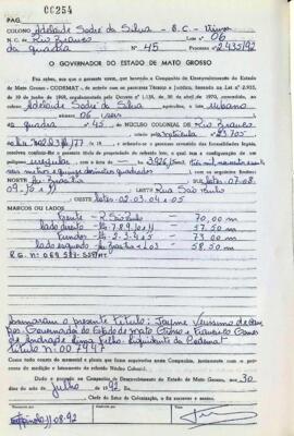 NÚMERO DO TÍTULO: 007947