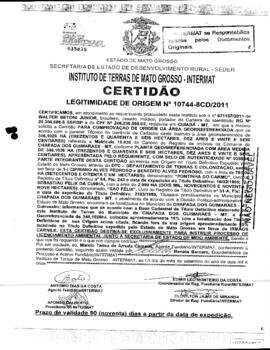 NÚMERO DA CERTIDÃO: 10744-8CD-2011