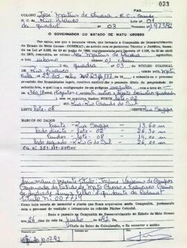 NÚMERO DO TÍTULO: 007719