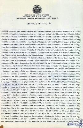 NÚMERO DA CERTIDÃO: 752.81