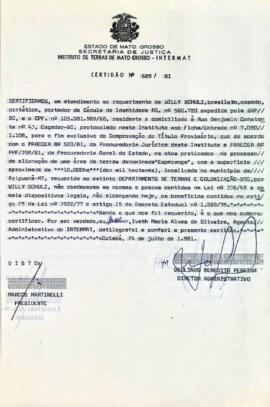 NÚMERO DA CERTIDÃO: 689.81