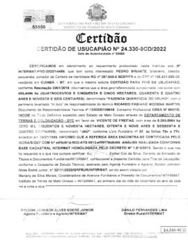 NÚMERO DA CERTIDÃO: 24.330-9CD.2022