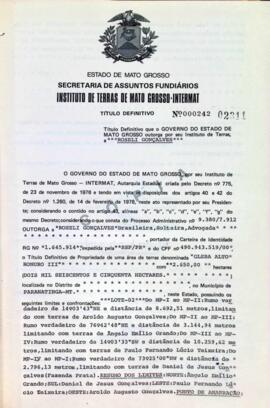NÚMERO DO TÍTULO: 000242
