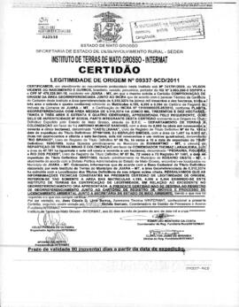 NÚMERO DA CERTIDÃO: 09337-9CD.2011