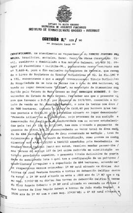NÚMERO DA CERTIDÃO: 228.90