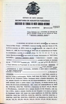 NÚMERO DO TÍTULO: 000188