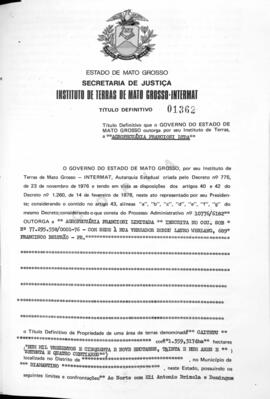 NÚMERO DO TÍTULO: 01362