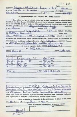 NÚMERO DO TÍTULO: SEM DADOS