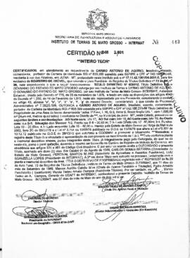 NÚMERO DA CERTIDÃO: 248.2001