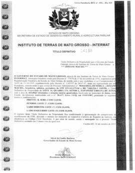 NÚMERO DO TÍTULO: 14198