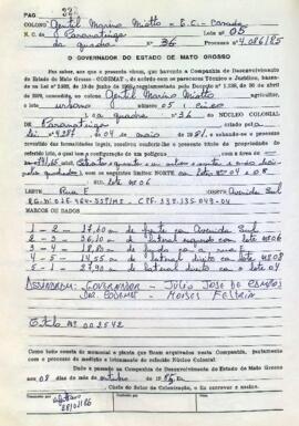 NÚMERO DO TÍTULO: 002542