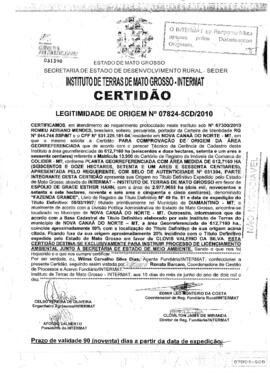 NÚMERO DA CERTIDÃO: 07824-5CD.2010