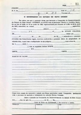 NÚMERO DO TÍTULO: SEM DADOS