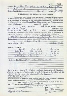 NÚMERO DO TÍTULO: 007279