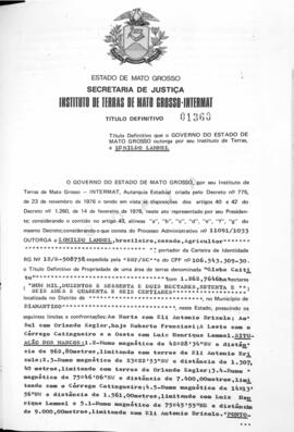 NÚMERO DO TÍTULO: 01360