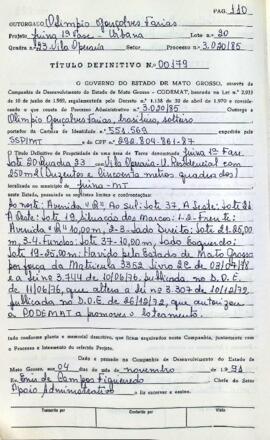 NÚMERO DO TÍTULO: 00179