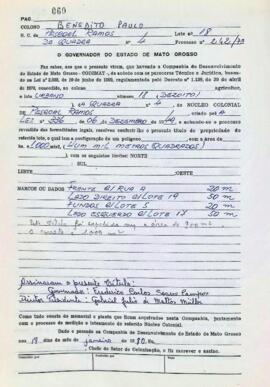 NÚMERO DO TÍTULO: SEM DADOS