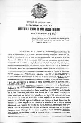 NÚMERO DO TÍTULO: 01340