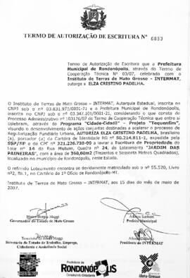 NÚMERO DO TERMO: 6853