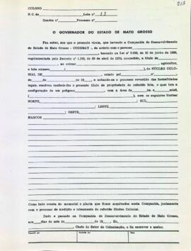 NÚMERO DO TÍTULO: SEM DADOS