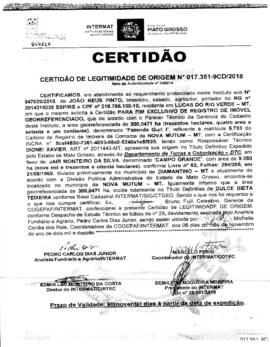 NÚMERO DA CERTIDÃO: 017.351-9CD.2018