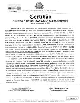 NÚMERO DA CERTIDÃO: 24.237-9CD.2022