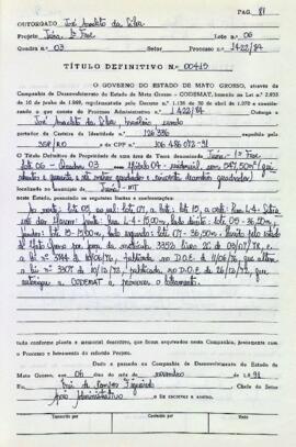 NÚMERO DO TÍTULO: 00415