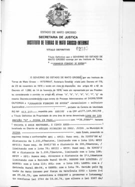 NÚMERO DO TÍTULO: 02189