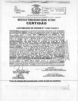 NÚMERO DA CERTIDÃO: 11238-7CD.2011