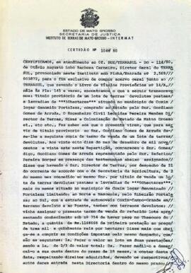 NÚMERO DA CERTIDÃO: 1046.80
