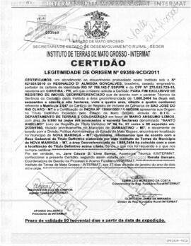 NÚMERO DA CERTIDÃO: 09359-9CD.2011