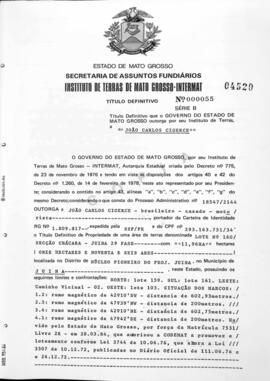 NÚMERO DO TÍTULO: 000055