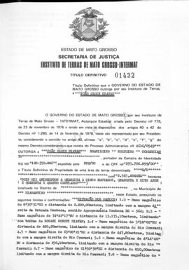 NÚMERO DO TÍTULO: 01432