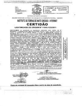 NÚMERO DA CERTIDÃO: 11043-1CD.2011