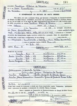 NÚMERO DO TÍTULO: 006519