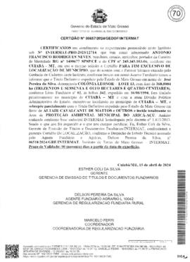 NÚMERO DA CERTIDÃO: 00657.2024