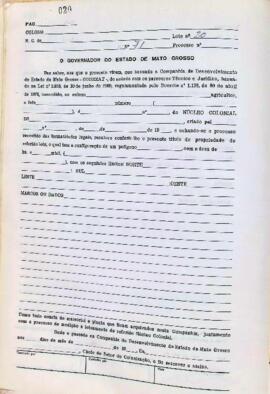 NÚMERO DO TÍTULO: SEM DADOS