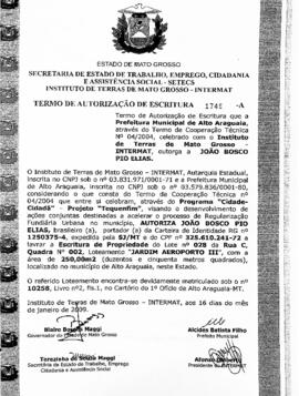NÚMERO DO TERMO: 1749-A