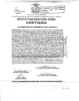 NÚMERO DA CERTIDÃO: 10217-9CD.2011
