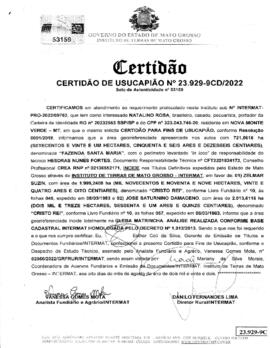 NÚMERO DA CERTIDÃO: 23.929-9CD.2022