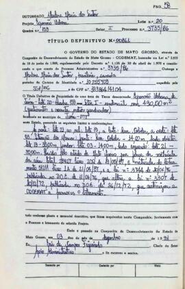 NÚMERO DO TÍTULO: 00861