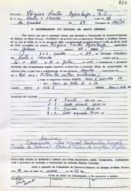 NÚMERO DO TÍTULO: SEM DADOS