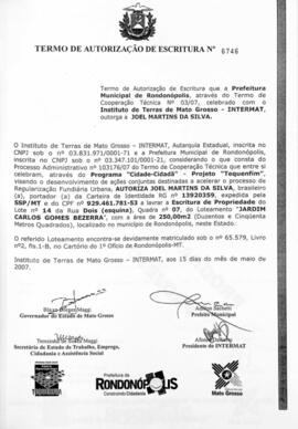 NÚMERO DO TERMO: 6746
