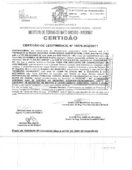 NÚMERO DA CERTIDÃO: 10576-5CD.2011