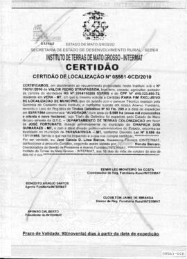 NÚMERO DA CERTIDÃO: 08561-0CD.2010
